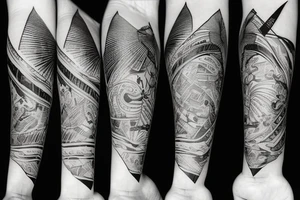 paper plane travelling around thw world tattoo idea