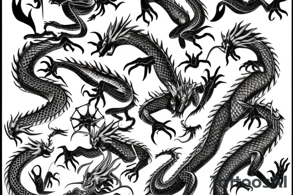 Dragon guards tattoo idea