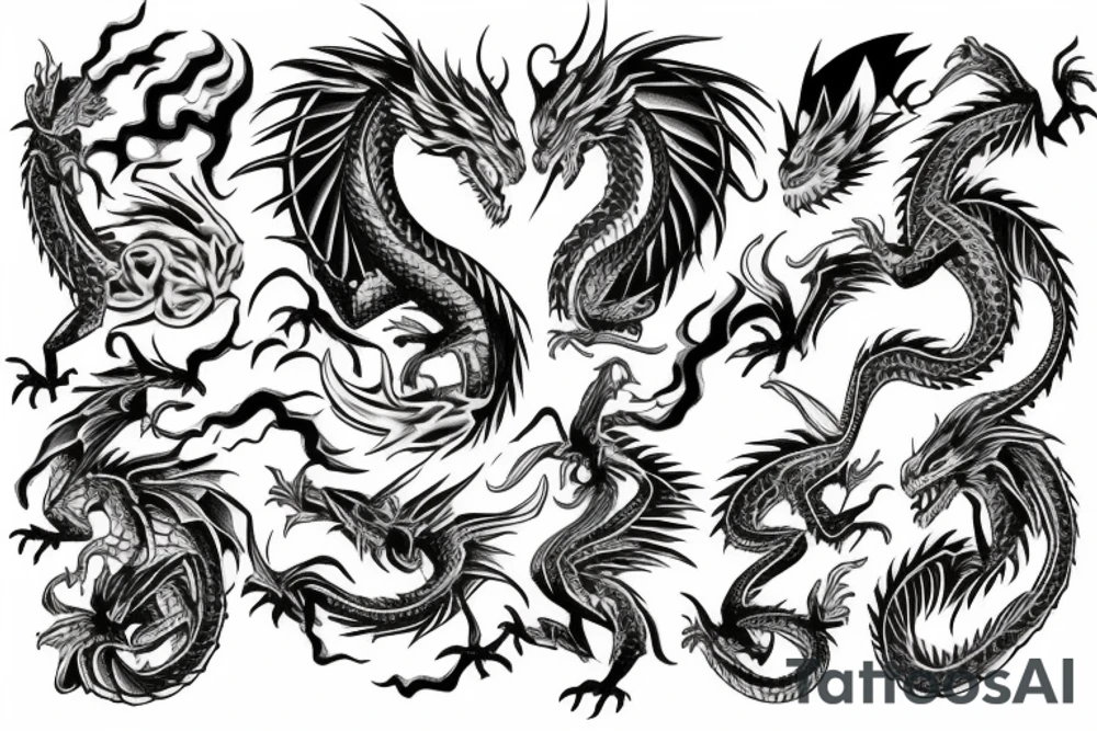Dragon guards tattoo idea