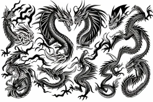 Dragon guards tattoo idea
