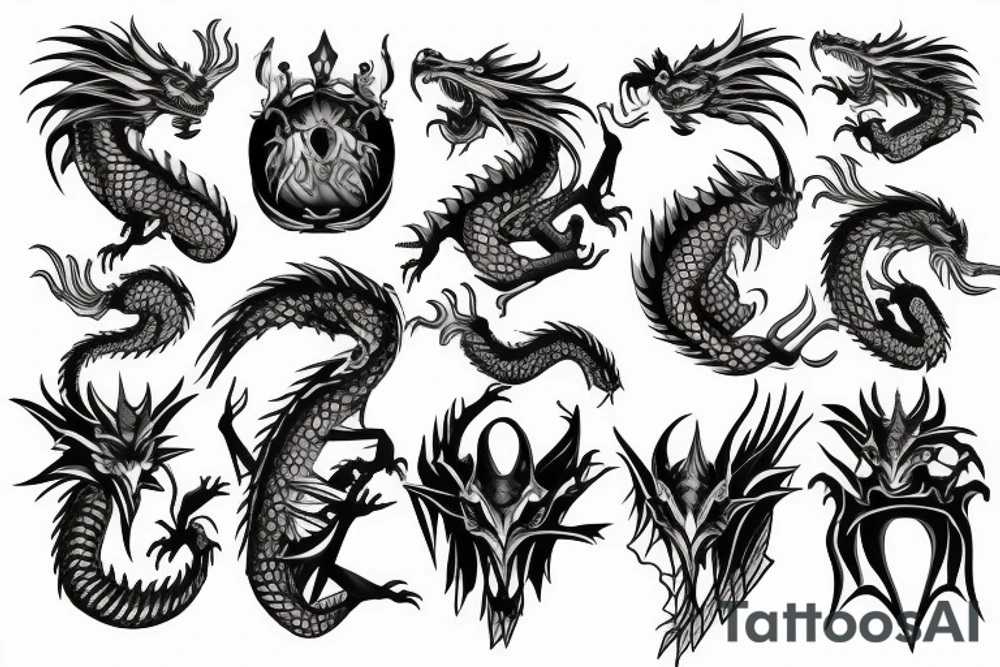 Dragon guards tattoo idea