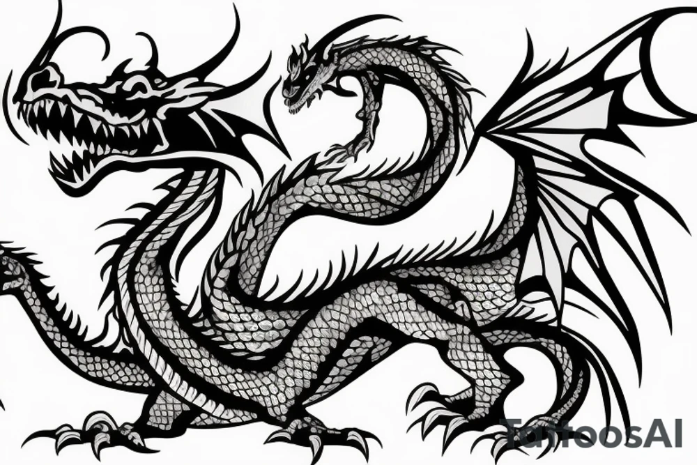 Dragon guards tattoo idea