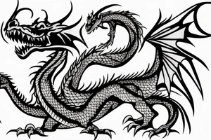Dragon guards tattoo idea