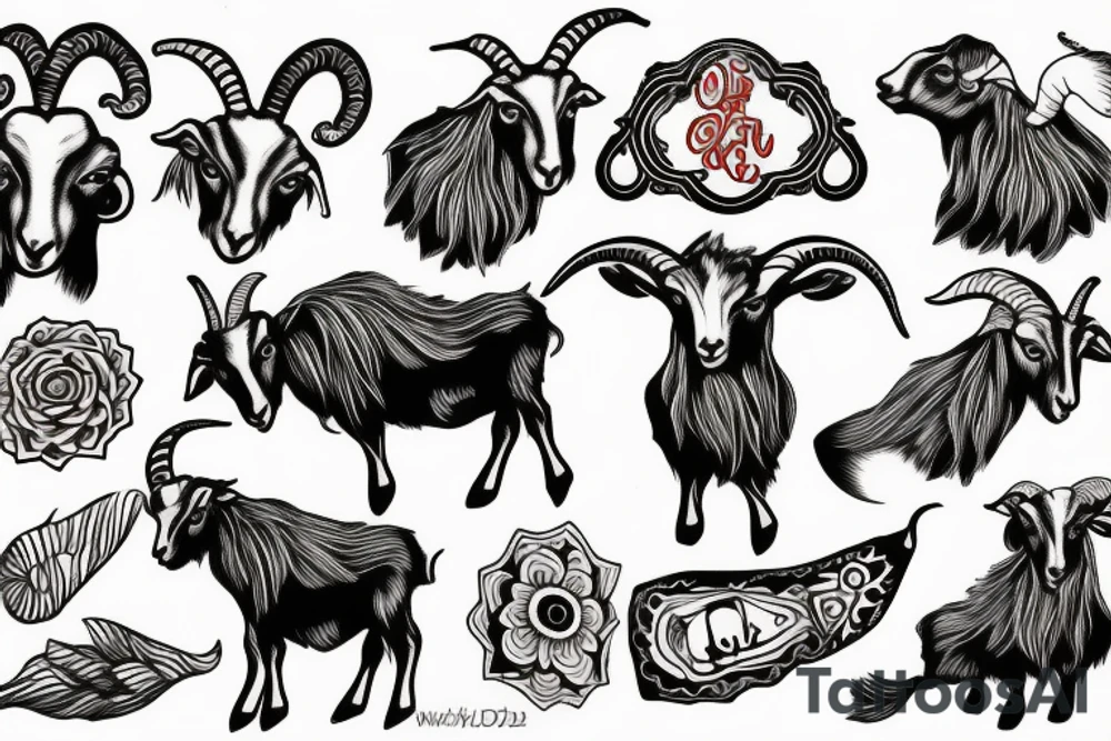 goat tattoo idea