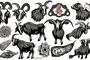goat tattoo idea