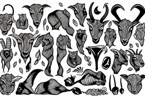 goat tattoo idea