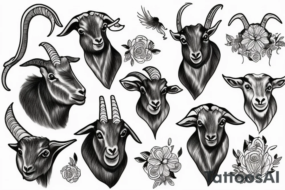 goat tattoo idea