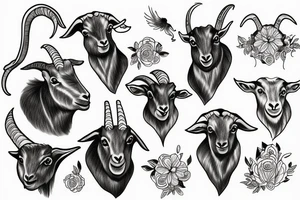 goat tattoo idea