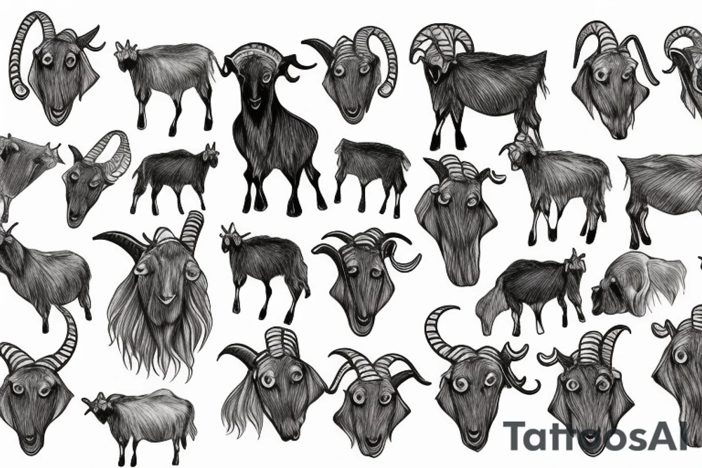 goat tattoo idea