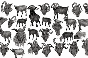 goat tattoo idea