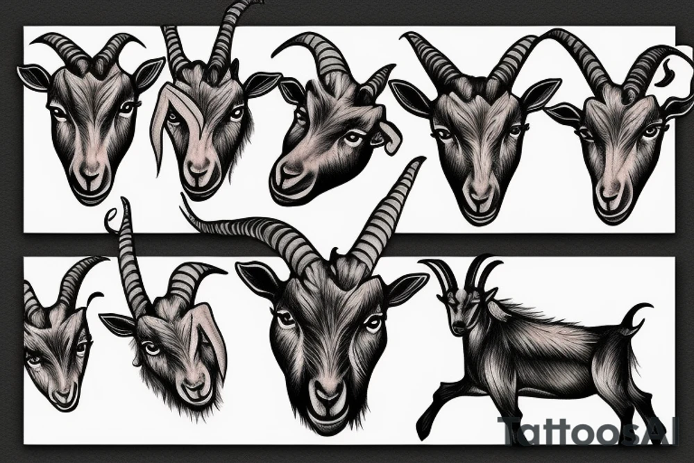 goat tattoo idea