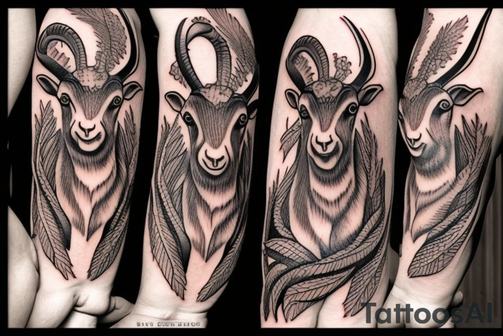 goat tattoo idea