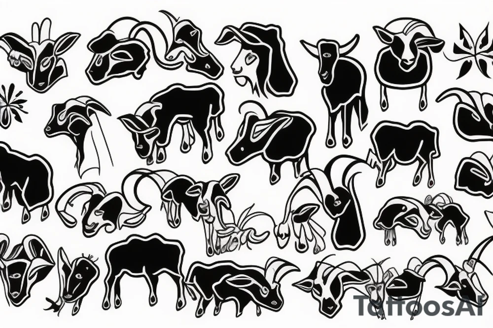 goat tattoo idea