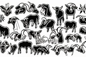 goat tattoo idea