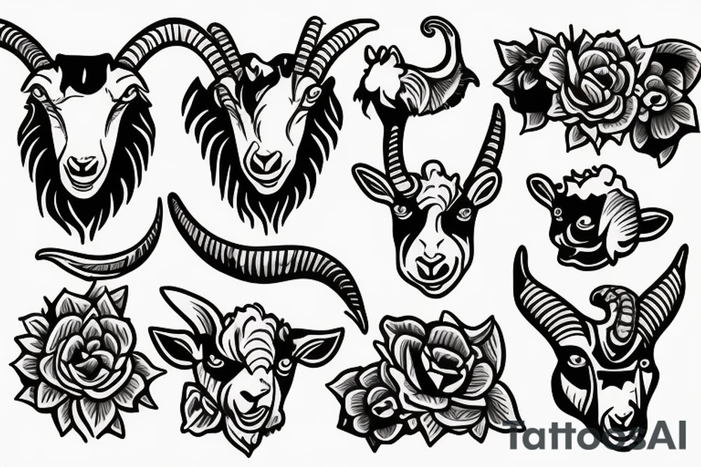 goat tattoo idea