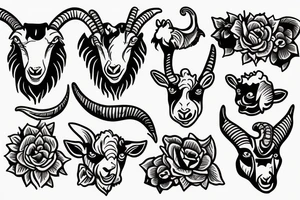 goat tattoo idea