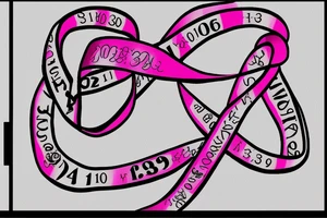 Breast cancer awareness ribbon with the date December 31 2010 written under it tattoo idea