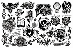 timeline of my life tattoo idea