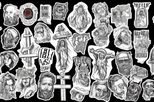 Use Winston as a name with jesus on a cross as the T in winston tattoo idea