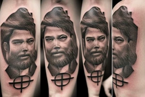 Use Winston as a name with jesus on a cross tattoo idea