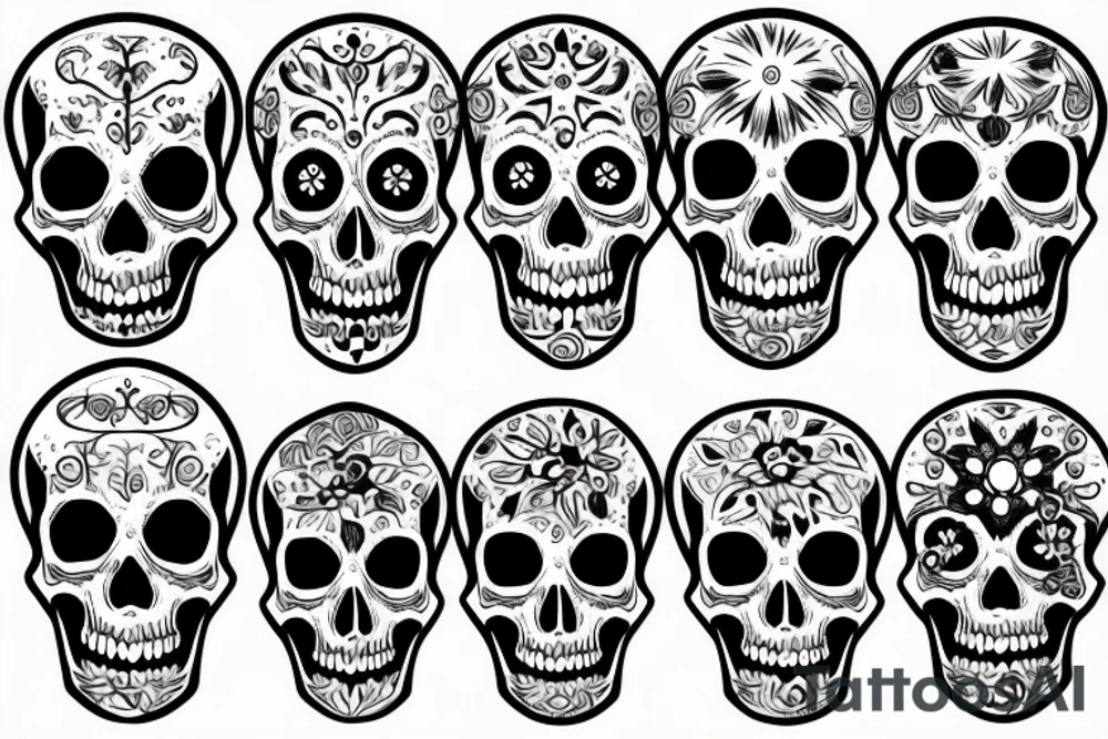 Skull tattoo idea