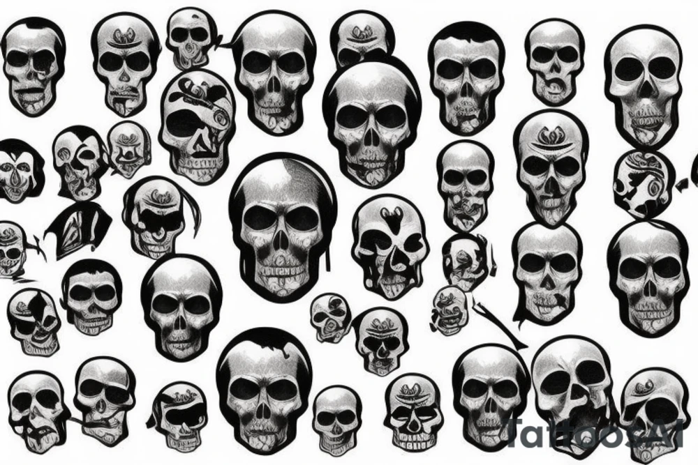 Skull tattoo idea