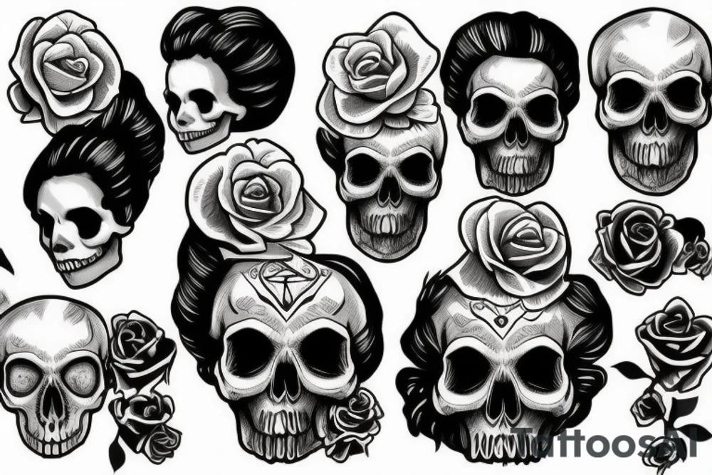 Skull tattoo idea