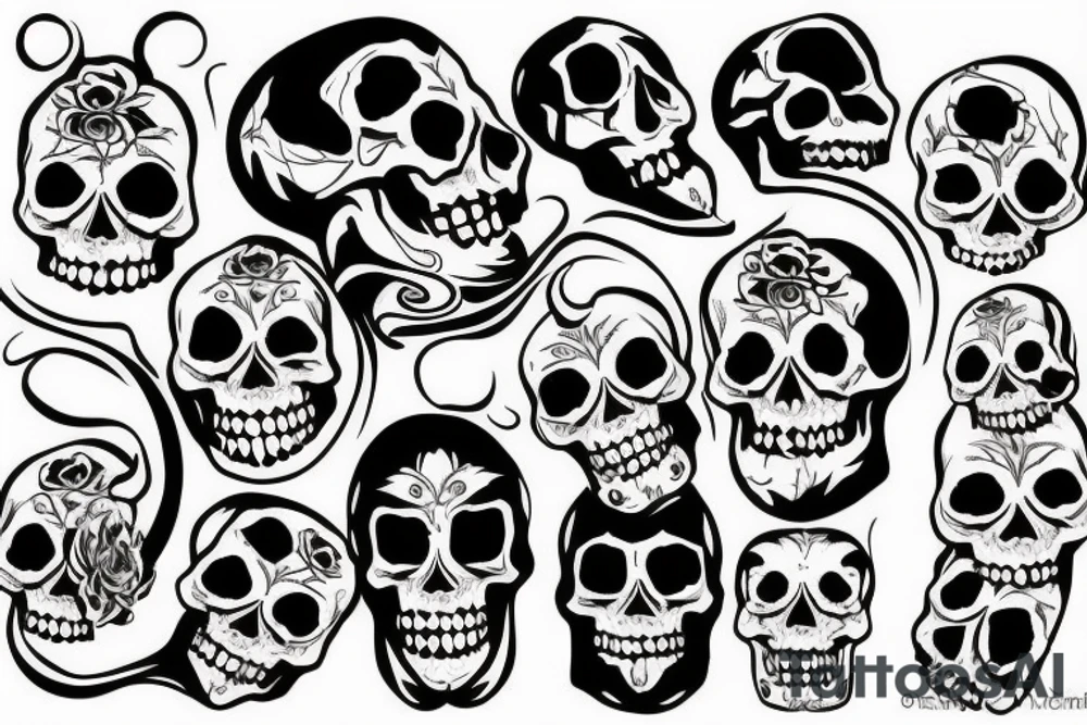 Skull tattoo idea