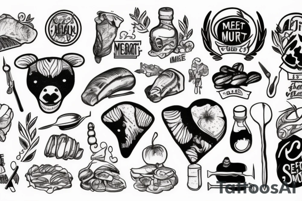 Meat is murder tattoo idea