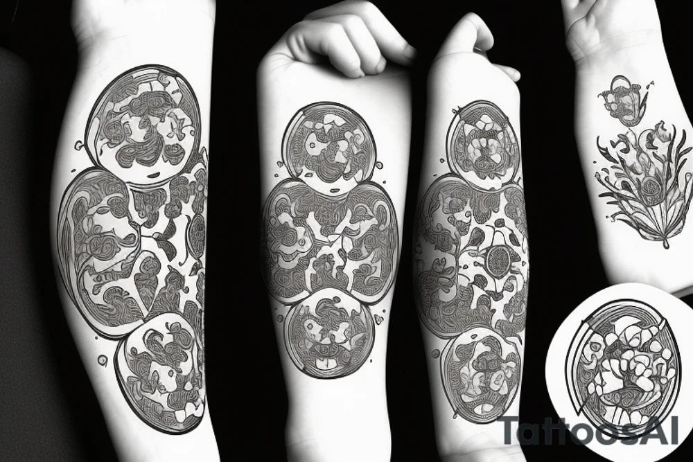 Poppy flower made of playing cards tattoo idea
