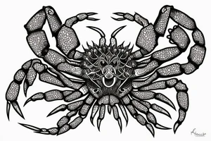 lion crab tattoo idea