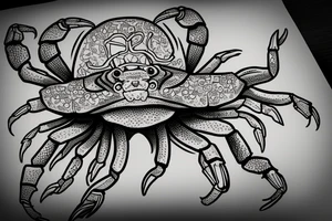 lion crab tattoo idea