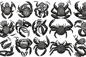 crab lion tattoo idea