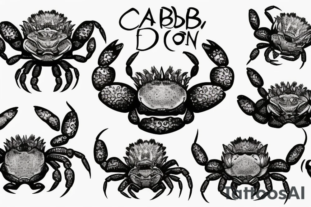 crab lion tattoo idea