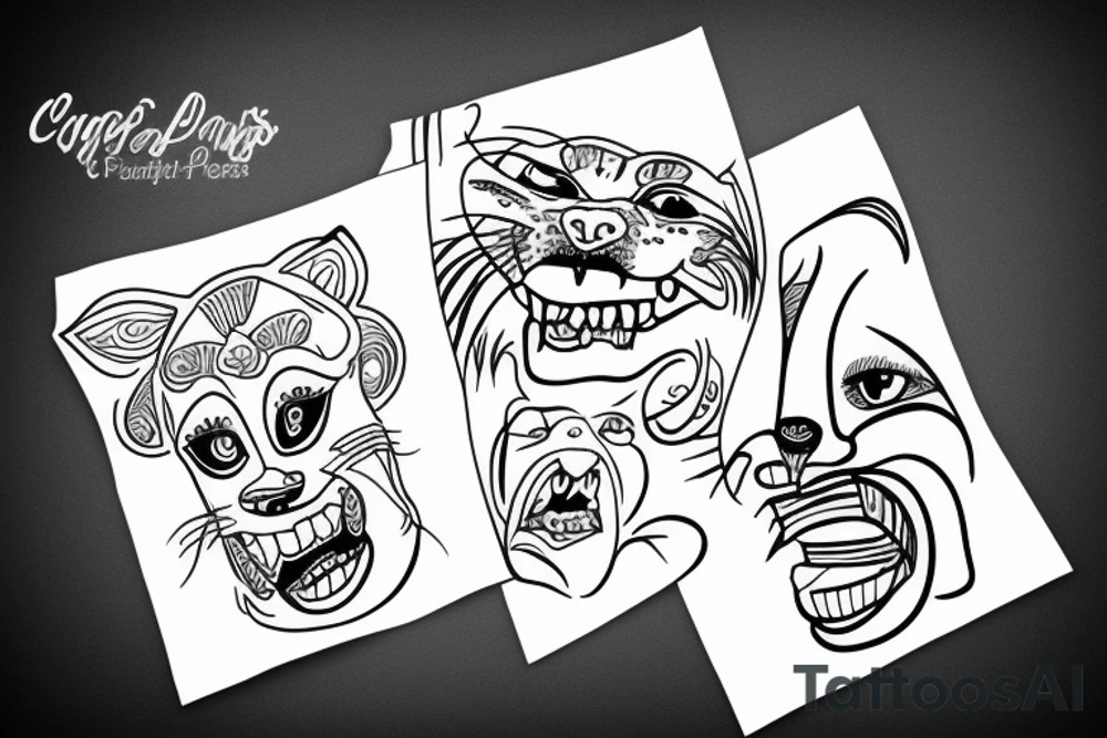 Cougar laughing tattoo idea
