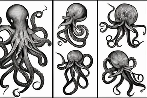 Octopus realistic tattoo idea