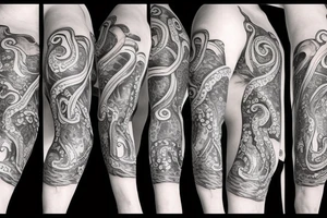 Octopus realistic tattoo idea