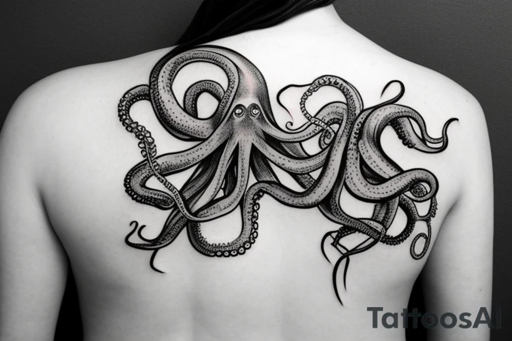 Octopus Back tatoo tattoo idea