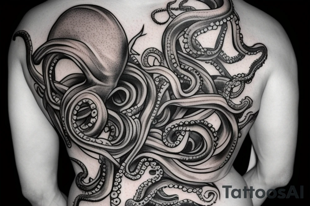 Octopus Back tatoo tattoo idea