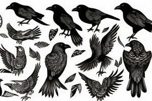 Crow tattoo idea