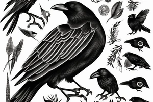 Crow tattoo idea