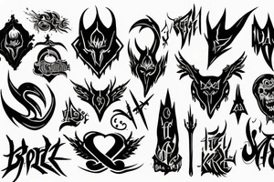 black metal tattoo idea