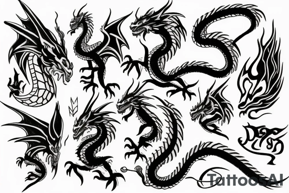 Dragon tattoo idea
