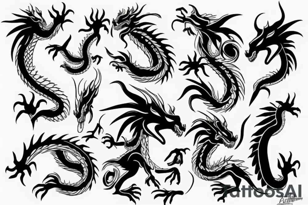 Dragon tattoo idea