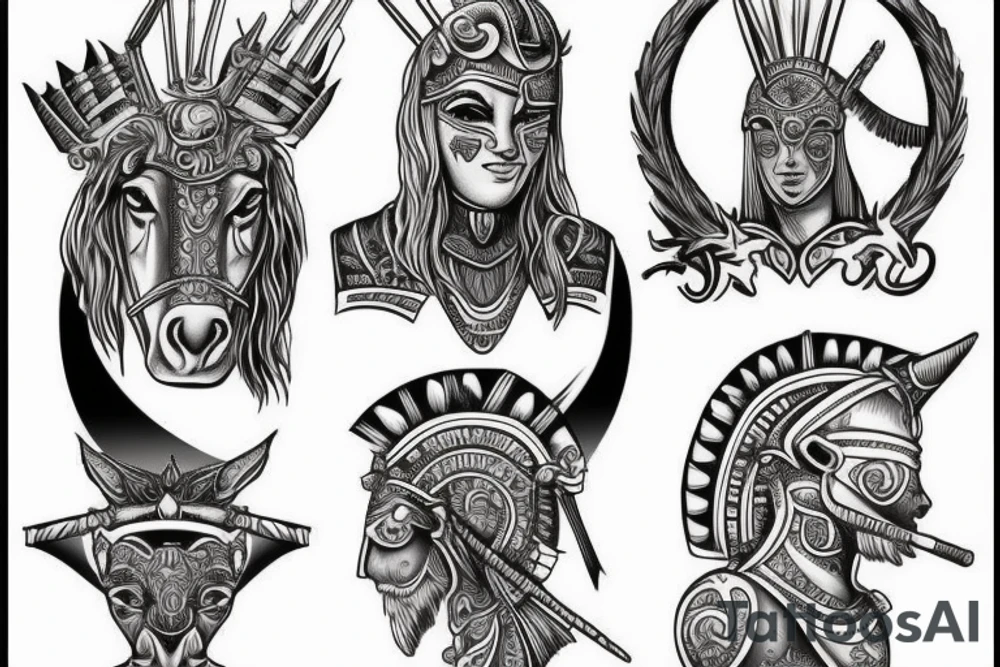 Carthage warrior on a horse tattoo idea