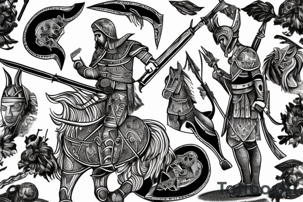 Carthage warrior on a horse tattoo idea