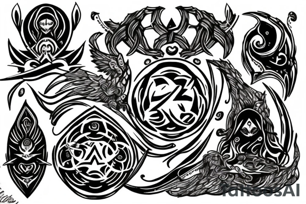 sleep token rune destiny tattoo idea
