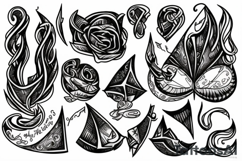 vessel from sleep token crying tattoo idea
