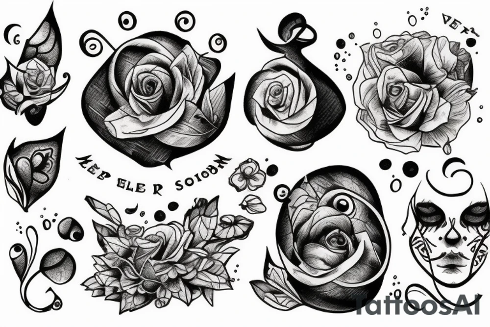 vessel from sleep token crying tattoo idea