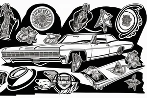 1967 Chevrolet impala tattoo idea